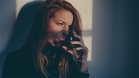 Woman drinking